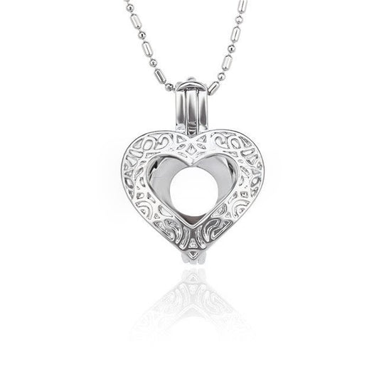 vintage heart pearl cage