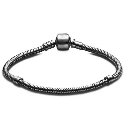 Gun metal Charm bracelet