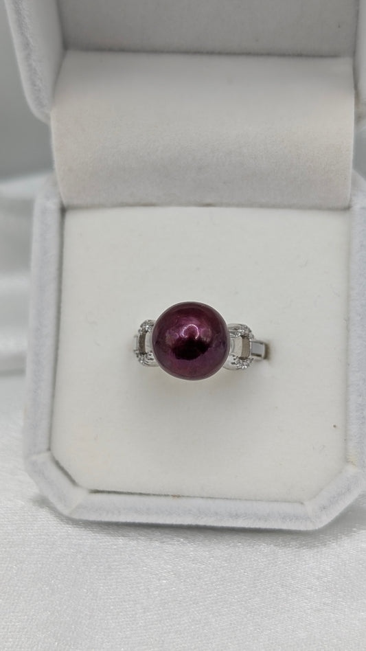 black cherry link edison ring