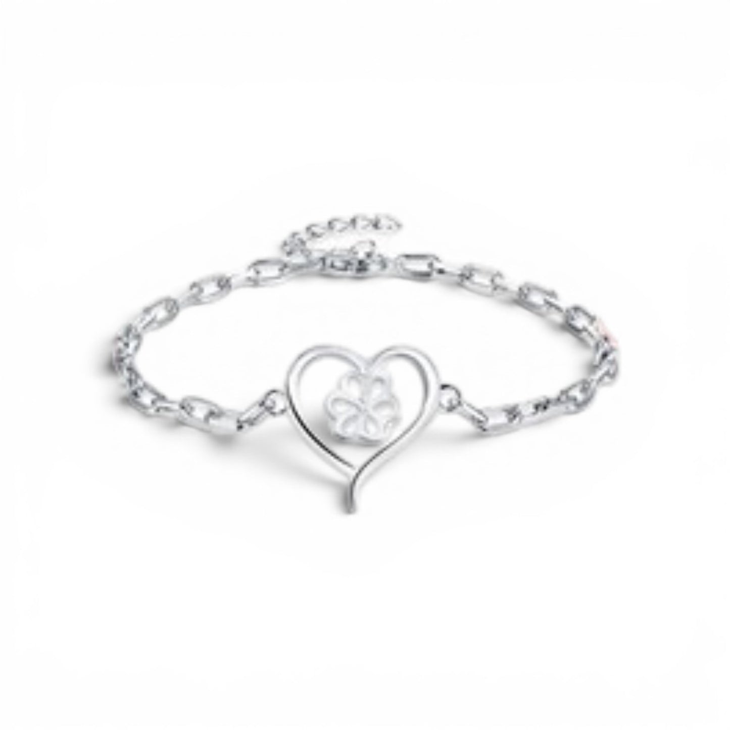 Heart chain bracelet