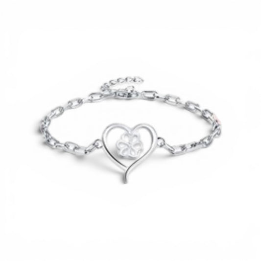 Heart chain bracelet