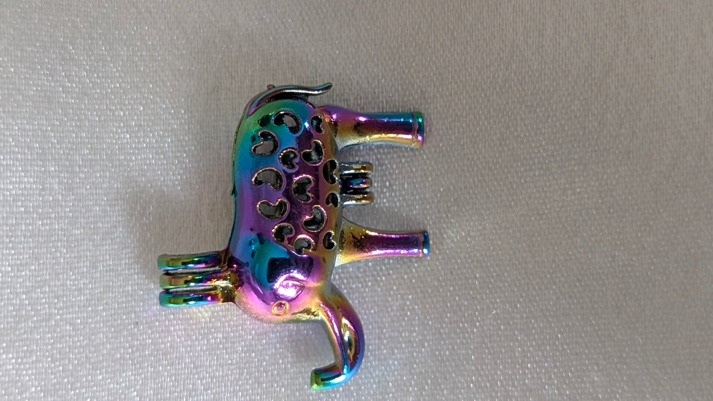 Rainbow iridescent plated cages