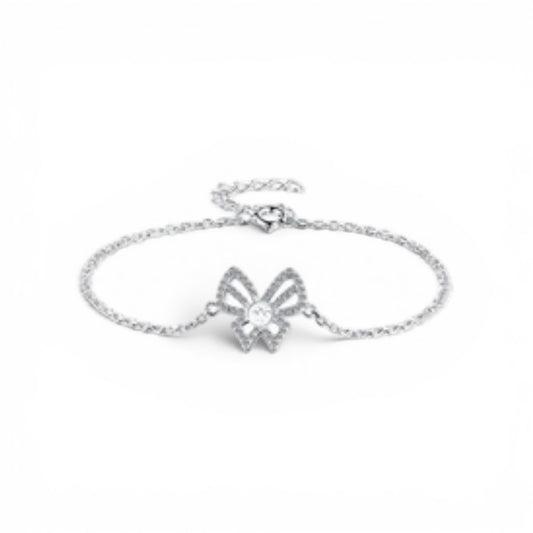 Butterfly pearl bracelet