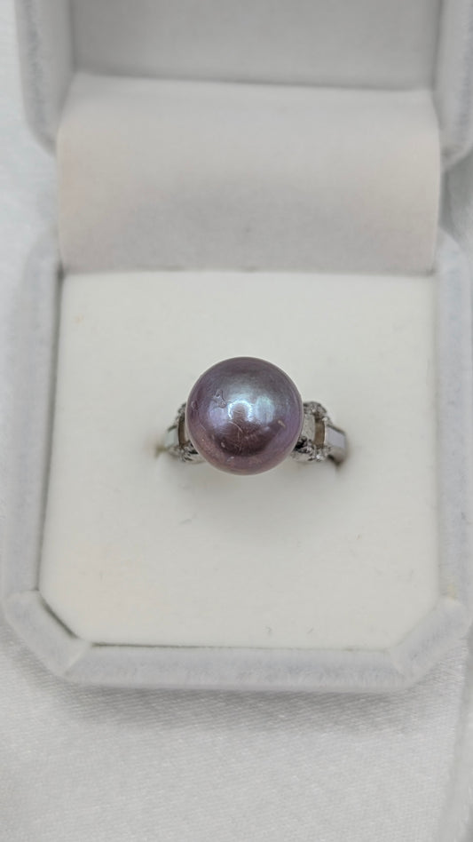 Lavender link Edison ring