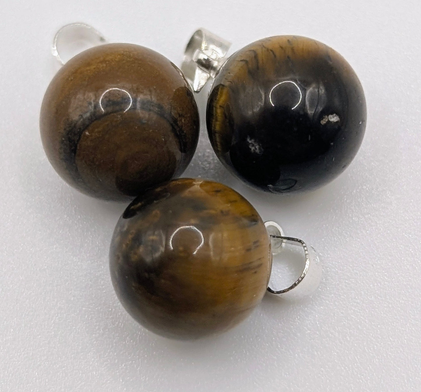 Gemstone ball drop necklace
