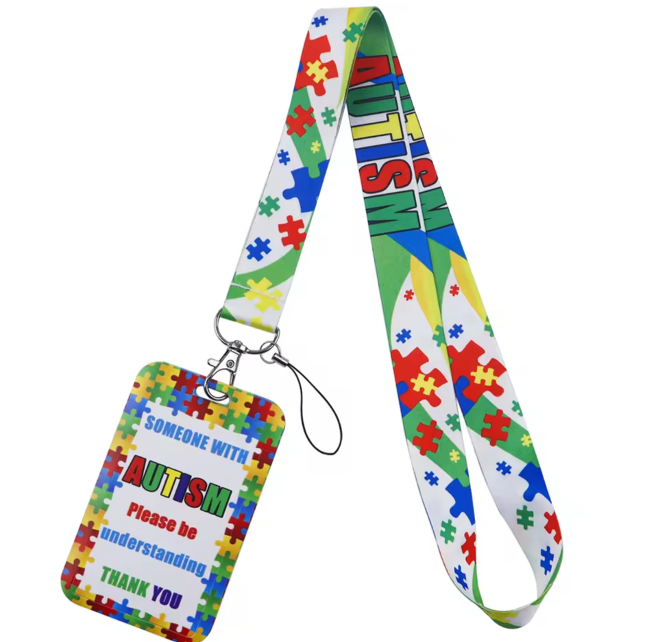 Jigsaw Autism Lanyard