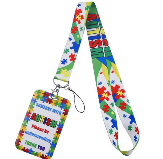 Jigsaw Autism Lanyard