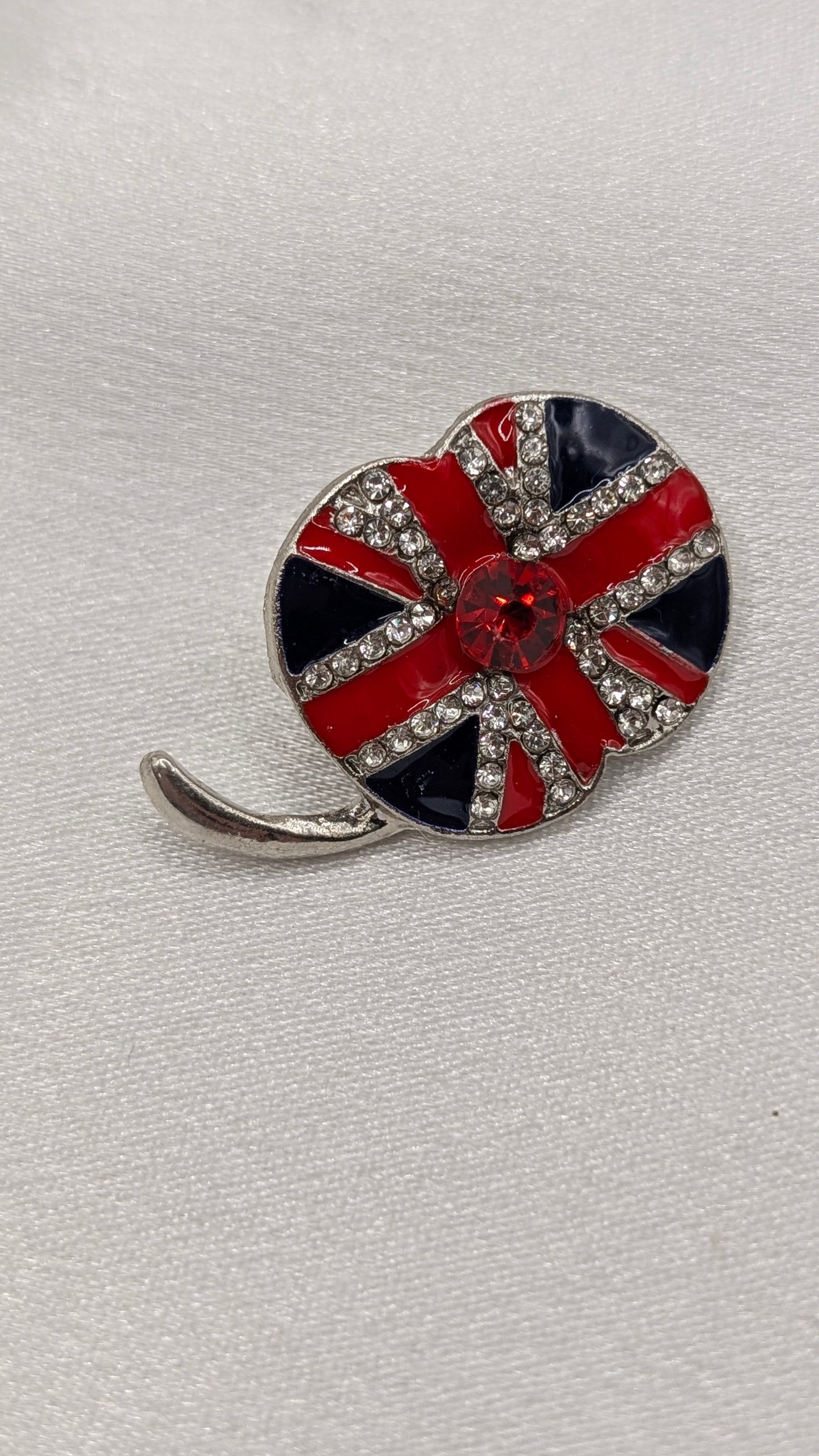 Union Jack Poppy pin