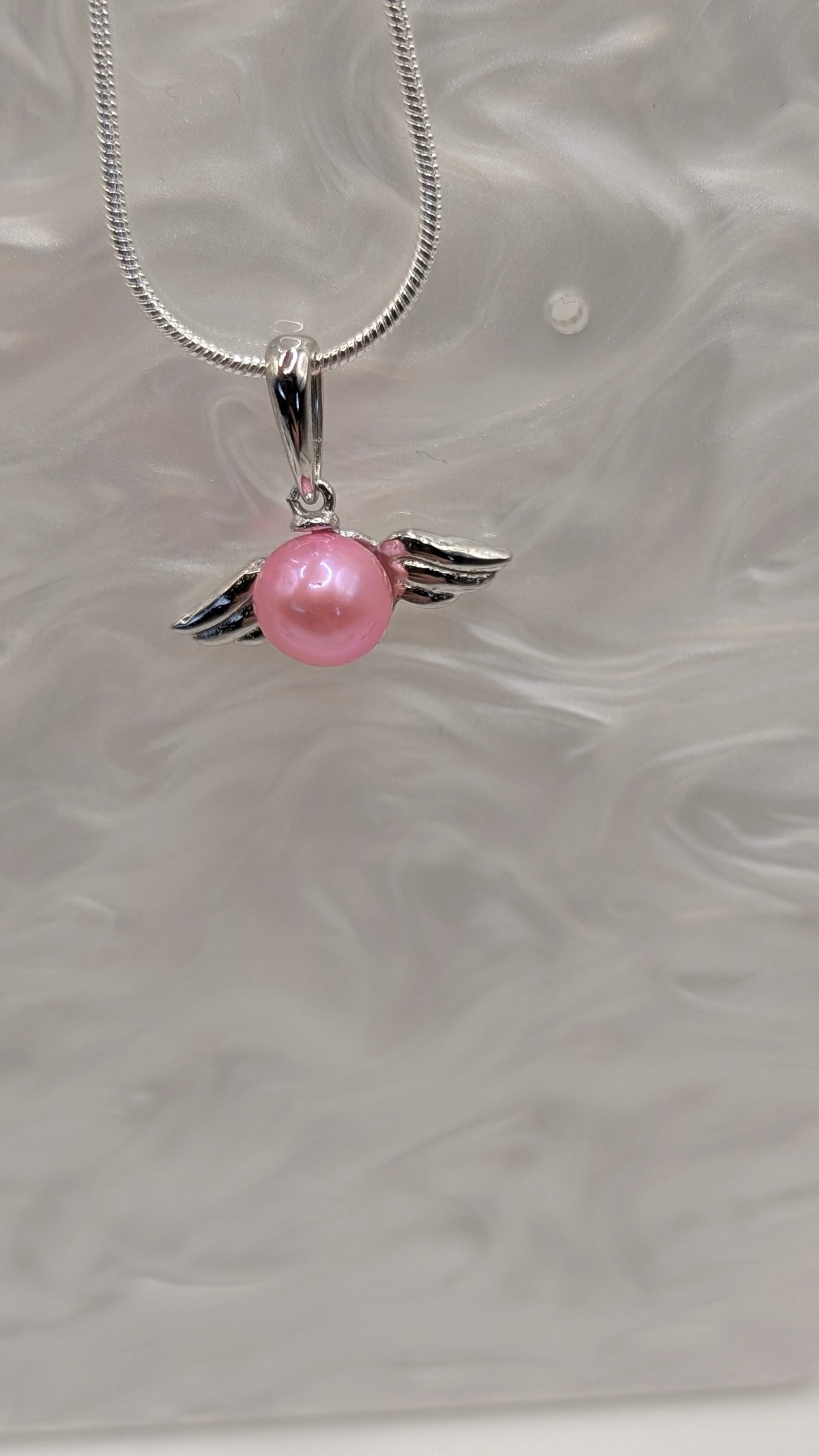 Pearl wings pendant