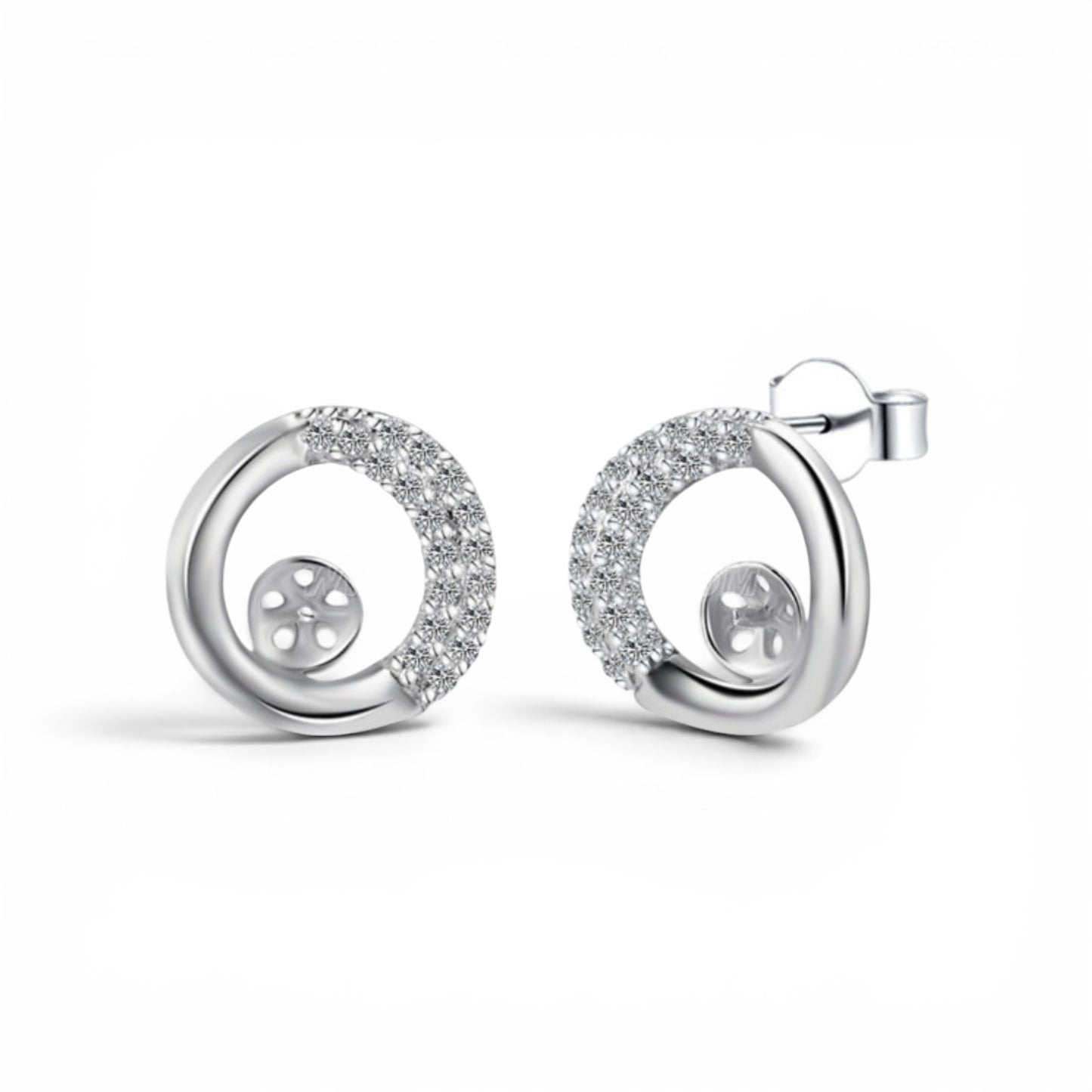 Round earrings
