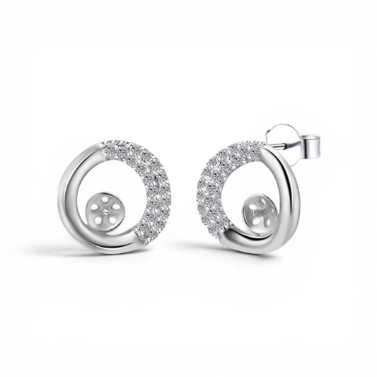Round earrings
