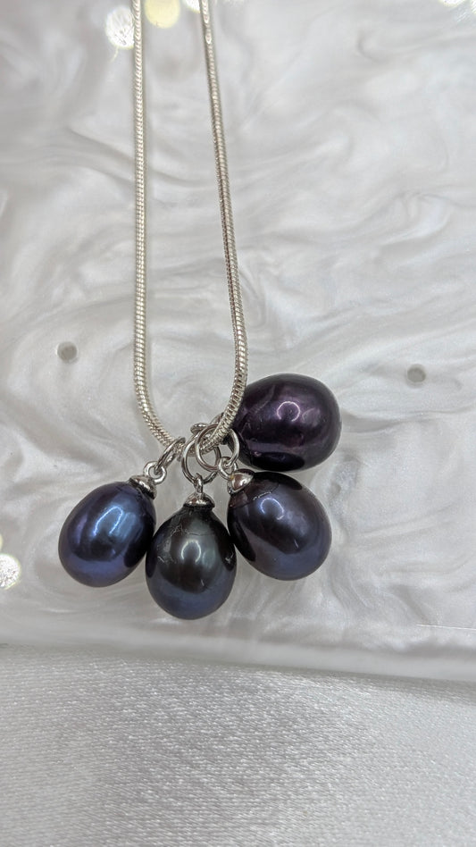 Peacock pearl simple dangle