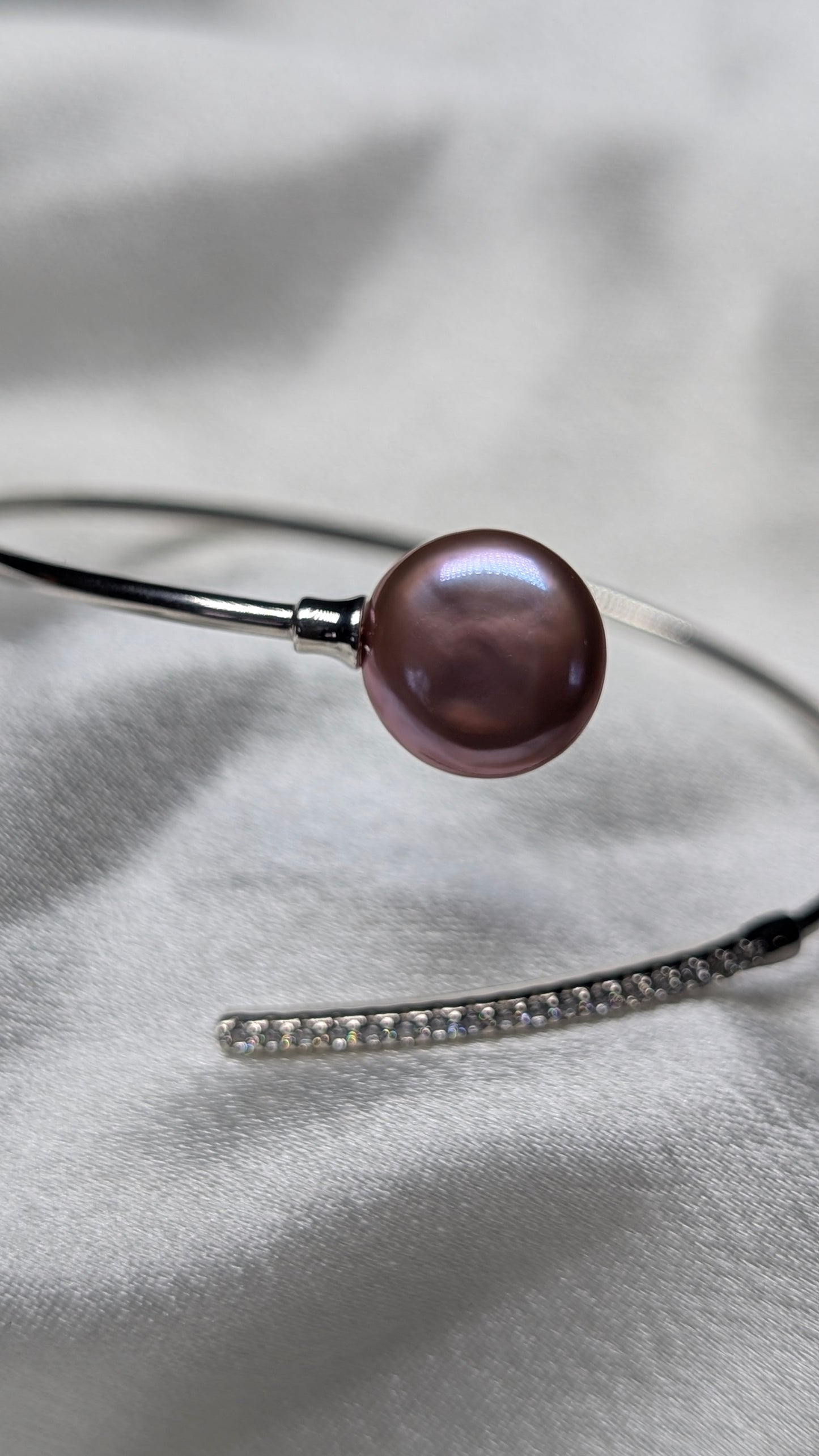 Pink Lavender coin bracelet