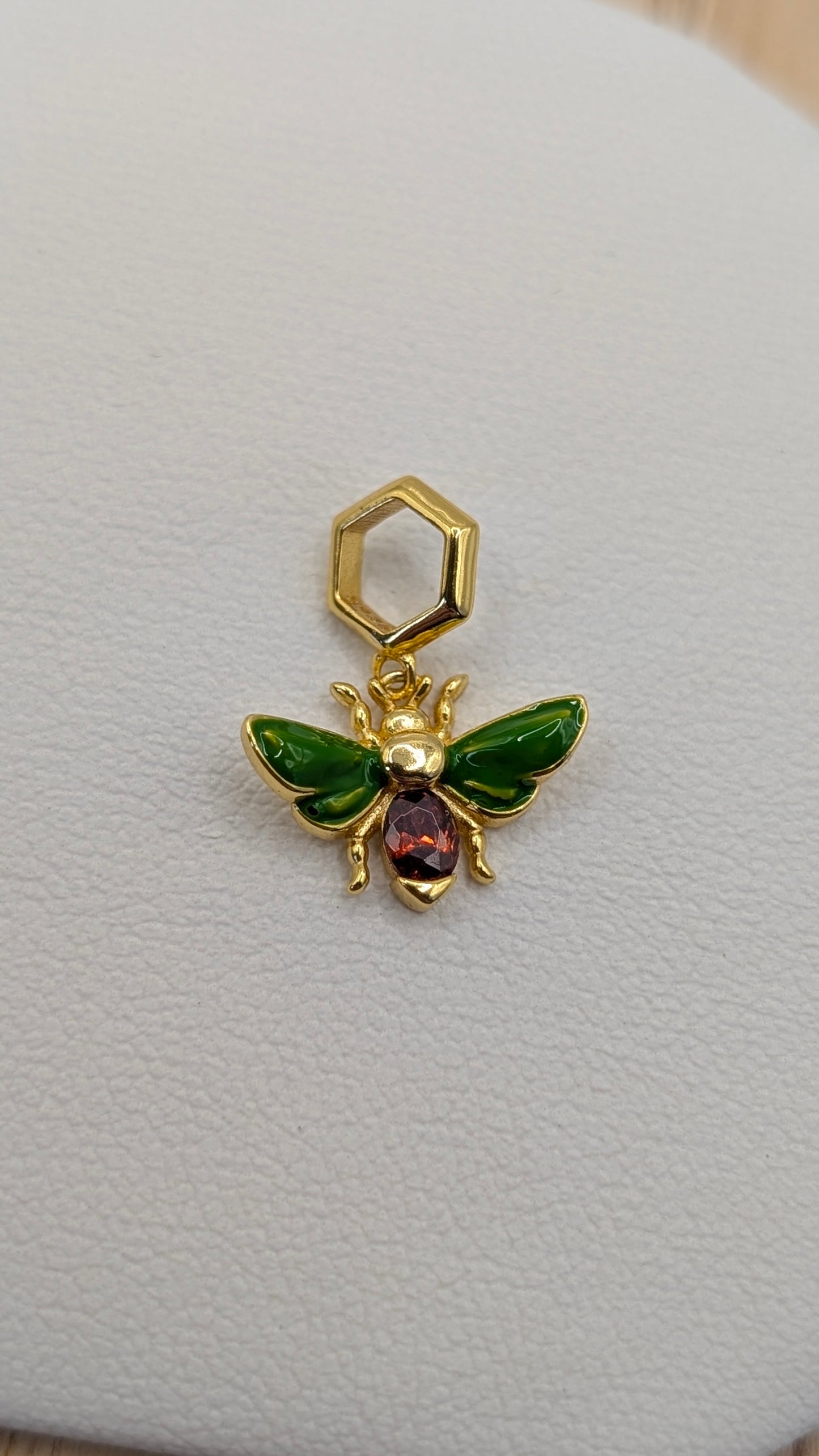 gold firefly charm