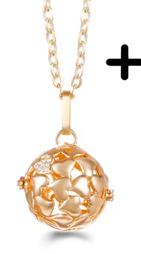 Gold multiple heart edison cage