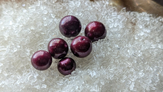 Black cherry/Christmas red Edison 9-13mm